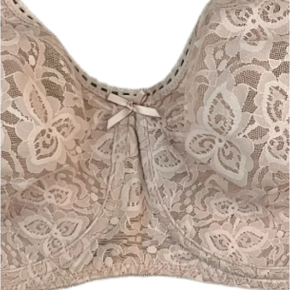 Bali 40DD Lace Bra Rosewood Smooth Lift Underwire Natural Tan Nude Beige